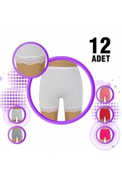 DONDEZA PAÇASI DANTEL KIZ ÇOCUK BOXER 12!Lİ PAKET