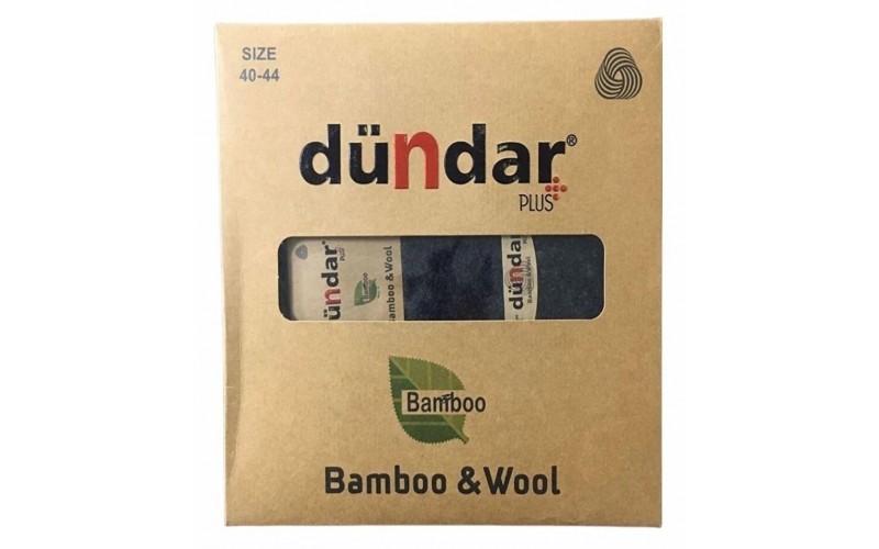 Dündar Erkek Plus Bambu Yün Çorap 5923 - 12 Adet