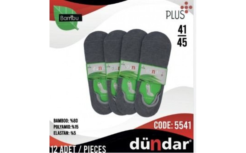 Dündar 5541  Erkek Plus Bambu Babet  Çorap Dikişsiz 